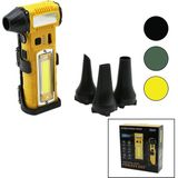 Toyigoo Oto Araç Süpürge - Fener - Mini Turbo Jet Fan Şarjlı 3 Farklı Uç Kademeli Hız Ayar 8 Farklı - 1 - Çok Renkli