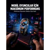 Toyigoo Telefon Soğutucu Radyatör Type-C Bağlantılı 2 Kademeli Dijital Kontrollü - Lisinya - Çok Renkli - tek