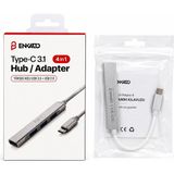 Toyigoo Type-C 3.1 Giriş 4ın1 USB Çoğaltıcı 4 Anahtarlı Port - Hı-Speed USB 3.0 - USB 2.0 Hub Adaptör
