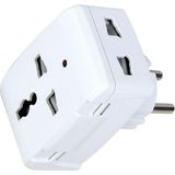 Toyigoo Universal Priz Çevirici Dönüştürücü, Işıklı Çok Amaçlı Golyat Fiş, Ab (Europlug), Abd (Nema), Ingiltere, Avustralya-Çin, 110-250V Ac Geniş Voltaj Aralığı ve 13A-250W Yük Kapasitesi - 0 - Siyah