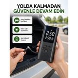 Toyigoo USB Şarjlı Taşınabilir Hava Kompresörü Dijital Ekranlı - Lisinya - 0 - 21 lt