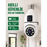 Toyigoo Wifi Ampul Güvenlik Kamerası 1080P Full Hd Gece Görüşlü ve Hareket Algılamalı - Lisinya - Çok Renkli