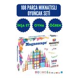 Toyika Magnespace Magnetic Tiles 3 Boyutlu Mıknatıslı Yapı Oyuncak Seti 108 Parça
