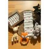 toyis baby Bebek Ağız Mendili %100 Pamuk Penye 7'Li Kutulu Set