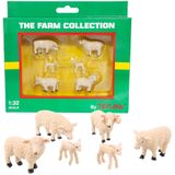 Toyland® 6'lı Paket 1:32 Koyun ve Kuzular için Ölçekli Hayvan Figürleri - Çiftlik Koleksiyonu - Koleksiyon Hayvan Figürleri