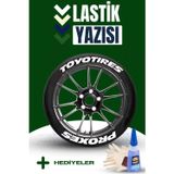 Toyo Tires Motosiklet Ve Otomobil Araç 3d Oto Lastik Yazısı Sticker Arma Seti – 8 Adet