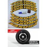 Toyo Tires Proxes Motosiklet Ve Otomobil Araç 3d Oto Lastik Yazısı Sticker Arma 8 Adet Sarı