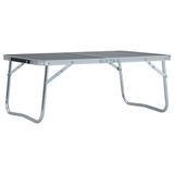 TOYOCC Ev & Bahçe - Katlanır Kamp Masası Gri Alüminyum 60x40 cm Ebat