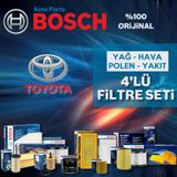 Toyota Auris 1.4 D4d Bosch Filtre Bakım Seti 2007-2018