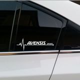 Toyota Avensis Napız Kalp Kelebek Cam İçin Sticker Yapıştırma