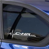 Toyota C-hr Yan Cam Sticker Oto Kapı Çıkartma 20cmx7cm