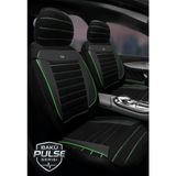 Toyota Chaser / Mark Ii / Aristo / Avalon 1980–2005 Bakü Pulse Serisi Raşel Siyah Yeşil Koltuk Kılıfı - Siyah - Yeşil