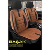 Toyota Chaser / Mark Ii / Aristo / Avalon 1980–2005 Taba Başak Serisi Tay Tüyü Koltuk Kılıfı Seti (Ön–arka, Başlıklı, Yan Airbag Uyumlu)
