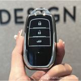 Toyota Chr Anahtar Kılıfı Siyah-gümüş Aksesuar