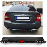 Toyota Corolla 02-06 Uyumlu Body Kit Difüzör 4 Çıkış Yuvarlak Siyah Model 2