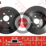 Toyota Corolla 1.6L 02/06 258x4 Arka Fren Diski