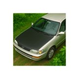 Toyota Corolla 1992–1998 Tam Kaput Maskesi – Düz Siyah Suni Deri – Özel Uyumlu Kaplama toy7