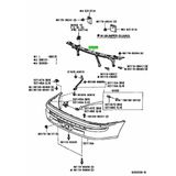 Toyota Corolla 1993-1998 Ön Tampon Demiri (Eagle Body) (Adet) (Oem No:5202912010)