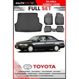 Toyota Corolla 1996 Model 4d Bagaj ve Pro Serisi Havuzlu Paspas Takımı - Siyah
