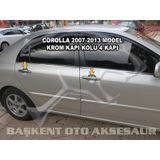 Toyota Corolla 2007 2013 Paslanmaz Çelik 4 Kapı Krom Kapı Kolu