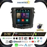 Toyota Corolla 2007-2014 TESLA Model 2GB + 32GB Kablosuz Carplay Navigasyon Multimedya Sistemi