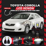 Toyota Corolla 2008-2012 Kısa Far Uyumlu Şimşek Etkili Led Xenon Light Series Hb4