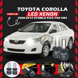 Toyota Corolla 2008-2012 Kısa Far Uyumlu Şimşek Etkili Led Xenon Premium Series Hb4