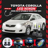 Toyota Corolla 2008-2012 Kısa Far Uyumlu Şimşek Etkili Led Xenon Pro Series Hb4