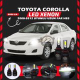 Toyota Corolla 2008-2012 Uzun Far Uyumlu Şimşek Etkili Led Xenon Light Series Hb3