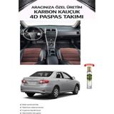 Toyota Corolla 2008 Model Aracınıza Özel Karbon Kauçuk Paspas Takımı - Siyah