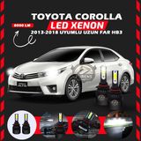 Toyota Corolla 2013-2018 Uzun Far Uyumlu Şimşek Etkili Led Xenon Light Series Hb3