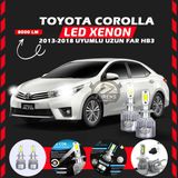 Toyota Corolla 2013-2018 Uzun Far Uyumlu Şimşek Etkili Led Xenon Performance Series Hb3