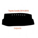 Toyota Corolla 2014-2016 Arası Deri Kapitone Torpido Koruyucu Örtü