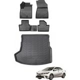 Toyota Corolla 2014 Sedan Bagaj Havuzu+Araca Özel Üretim 3D Havuzlu Paspas - Siyah
