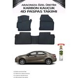 Toyota Corolla 2016 Model Aracınıza Özel Karbon Kauçuk Paspas Takımı - Siyah
