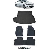 Toyota Corolla 2018 Model 5d Premium Ekstra Havuzlu Paspas ve Bagaj Havuzu Set - Siyah