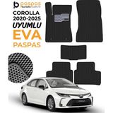 Toyota Corolla 2020-2025 Arası Modellerle Uyumlu Hücreli Premium Eva Paspas Seti - Siyah