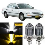 Toyota Corolla Ae101 Efsane Kasa 1991-1998 Uyumlu Mercekli Far Ampulü Led Xenon Çift Renk Sarı-Beyaz Far Şimşek Etkili Csp Led Lamba Uzun Kısa 2