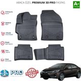 Toyota Corolla Araca Özel 3D Paspas 2021 2022 2023 2024 2025