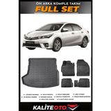 Toyota Corolla Bagaj Havuzu+4.5d Havuzlu Paspas Seti 2017 Model - Siyah
