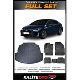 Toyota Corolla Bagaj Havuzu+4.5d Havuzlu Paspas Seti 2024 Model - Siyah