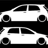 Toyota Corolla Basık kasa sticker kelebek cam yapıştırması