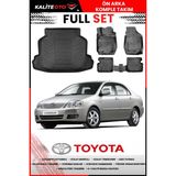 Toyota Corolla C Sedan 2002 Model 4d Bagaj ve Pro Serisi Havuzlu Paspas Takımı - Siyah