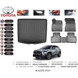 Toyota Corolla Cross 2022 Model Uyumlu Bagaj Havuzu+4d Havuzlu Paspas Setii - Siyah