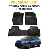 Toyota Corolla Cross Hybrid 2022+ 3D Oto Paspas Havuzlu Premium - Siyah