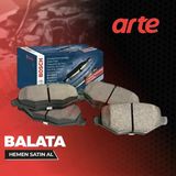 Toyota Corolla E12 2002-2007 Uyumlu | Bosch Arka Fren Balatası | Orijinal