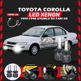 Toyota Corolla Efsane Kasa Sis Farı Uyumlu Şimşek Etkili Led Xenon Premium Series H3