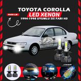 Toyota Corolla Efsane Kasa Sis Farı Uyumlu Şimşek Etkili Led Xenon Pro Series H3