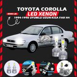 Toyota Corolla Efsane Kasa Uzun Kısa Far Uyumlu Şimşek Etkili Led Xenon Performance Series H4