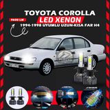 Toyota Corolla Efsane Kasa Uzun Kısa Far Uyumlu Şimşek Etkili Led Xenon Pro Series H4